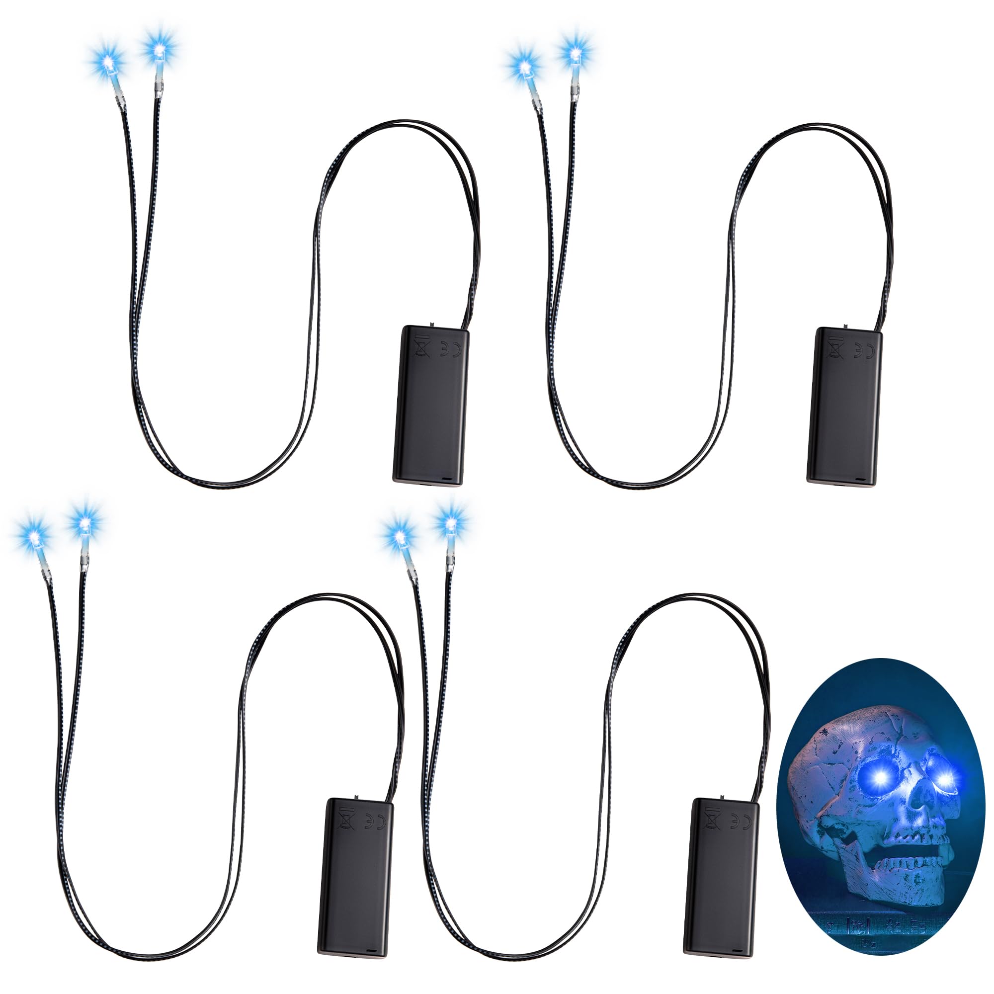 Meonum Halloween LED Glowing Light Up Eyes