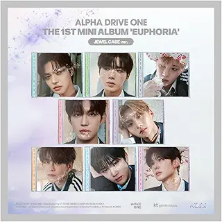 ALPHA DRIVE ONE EUPHORIA 1st Mini Album Jewel Case Random Version Case+CD+Booklet+PhotoCard+Sticker+Tracking Sealed ALD1