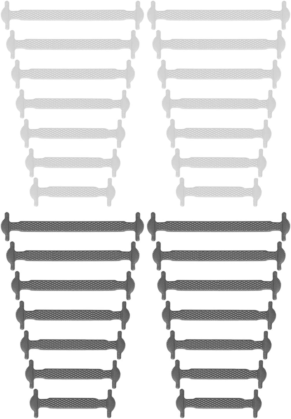 No Tie Shoelaces for Kids/Adults, Waterproof Elastic Silicone Tieless ShoeLaces for Sneakers Board Shoes Casual Shoes