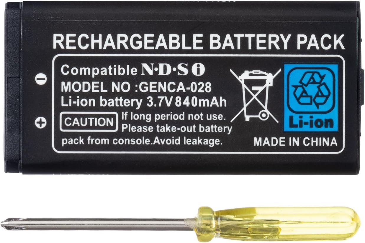 OSTENT 840mAh Rechargeable Lithium-ion Battery + Tool Pack Kit for Nintendo DSi NDSi