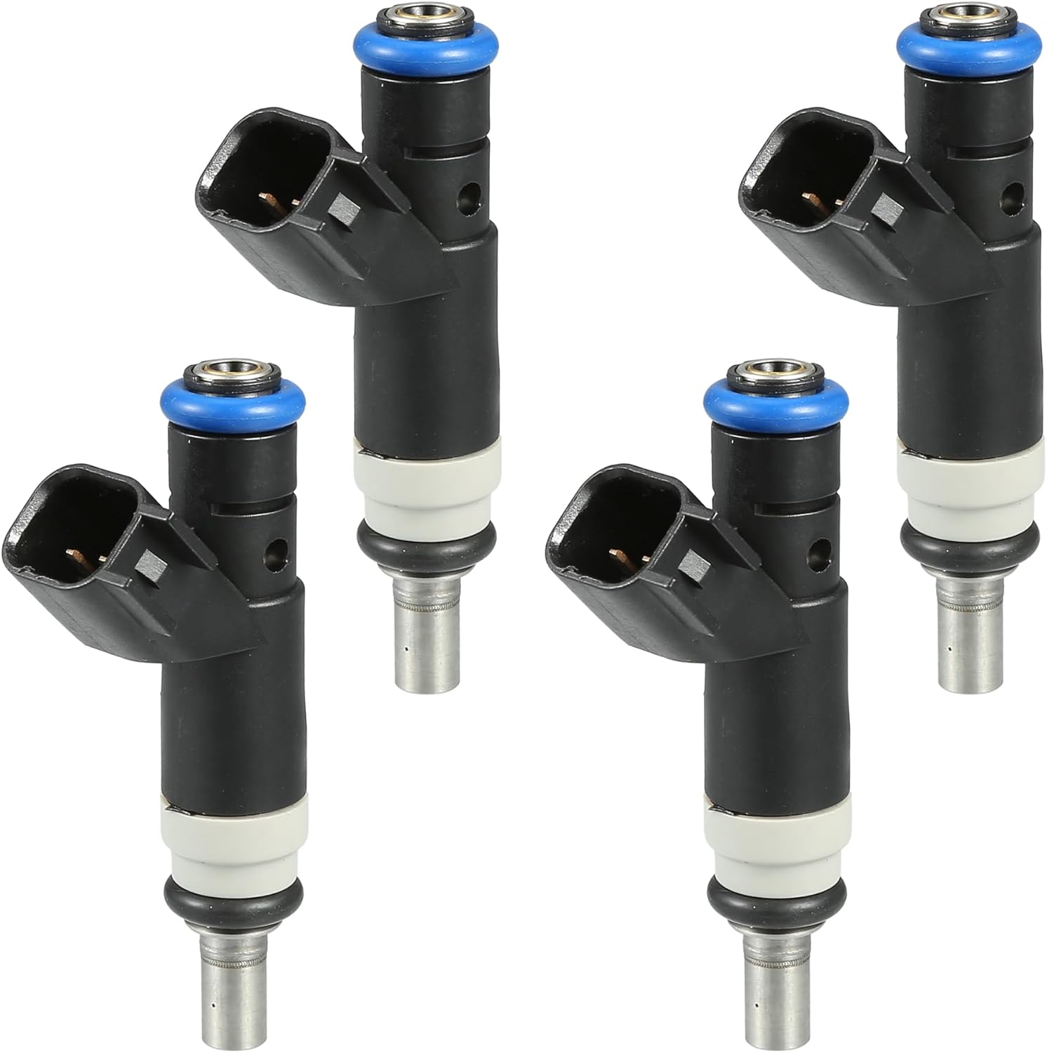 Fuel Injector, Engine Fuel Injection Nozzle No.4891577AC for Dodge Avenger 2008-2014 2.4L for Dodge Caliber 2.0L 2.4L 2007-2010 Black, 4 Pcs