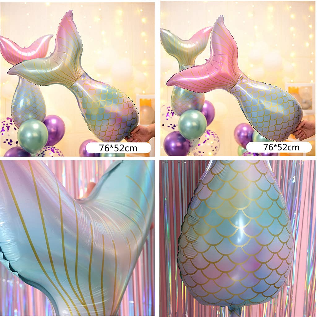 Décoration d'anniversaire en forme de sirène - Violet foncé - Décoration d'anniversaire Décoration d'anniversaire en forme de sirène - Violet foncé - Décoration d'anniversaire