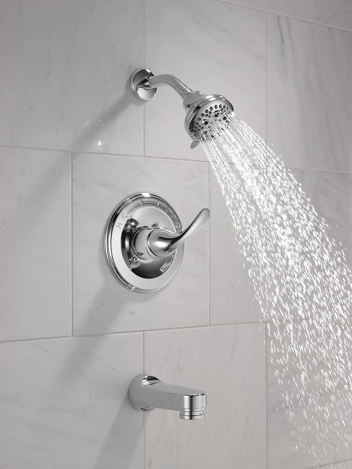 Delta Classic 13 Series 5-Setting Bathtub and Shower Faucet Set, Chrome Shower Head and Handle Set, Valve Trim Kit, Chrome T13220-PD (Valve Not Included)