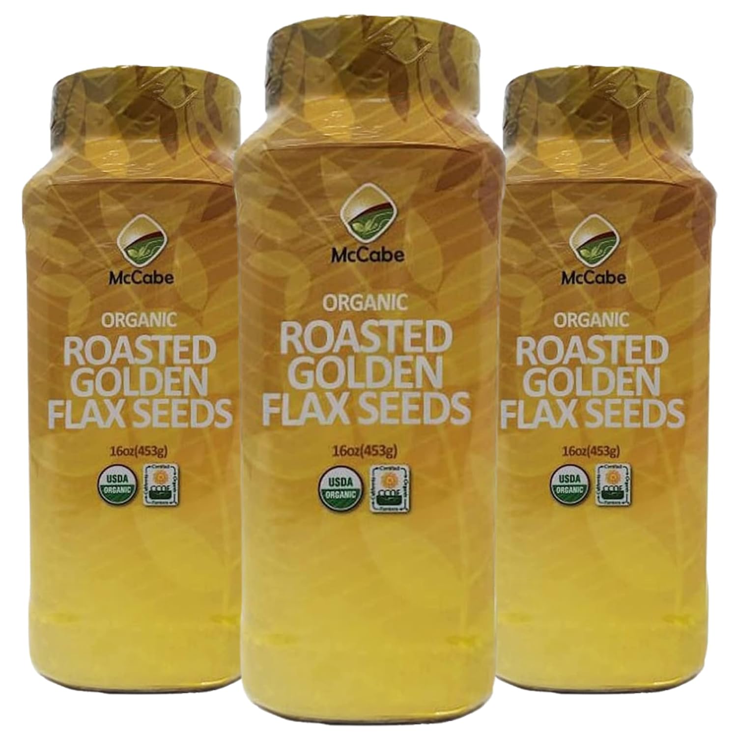 McCabe Organic Roasted Sesame, 8oz (3 Packs), USDA Organic Certified, CCOF Certified Organic, Roasted & Packed in USA