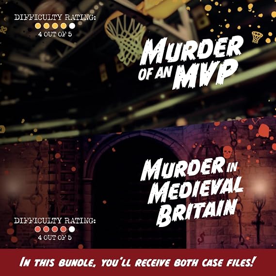 Cryptic Killers Bundle #9 - Unsolved Murder Mystery Game - Cold Case File Investigation - Detective Clues/Evidence - Solve The Crime - Individuals, Date Nights & Party Groups - 2 Pack