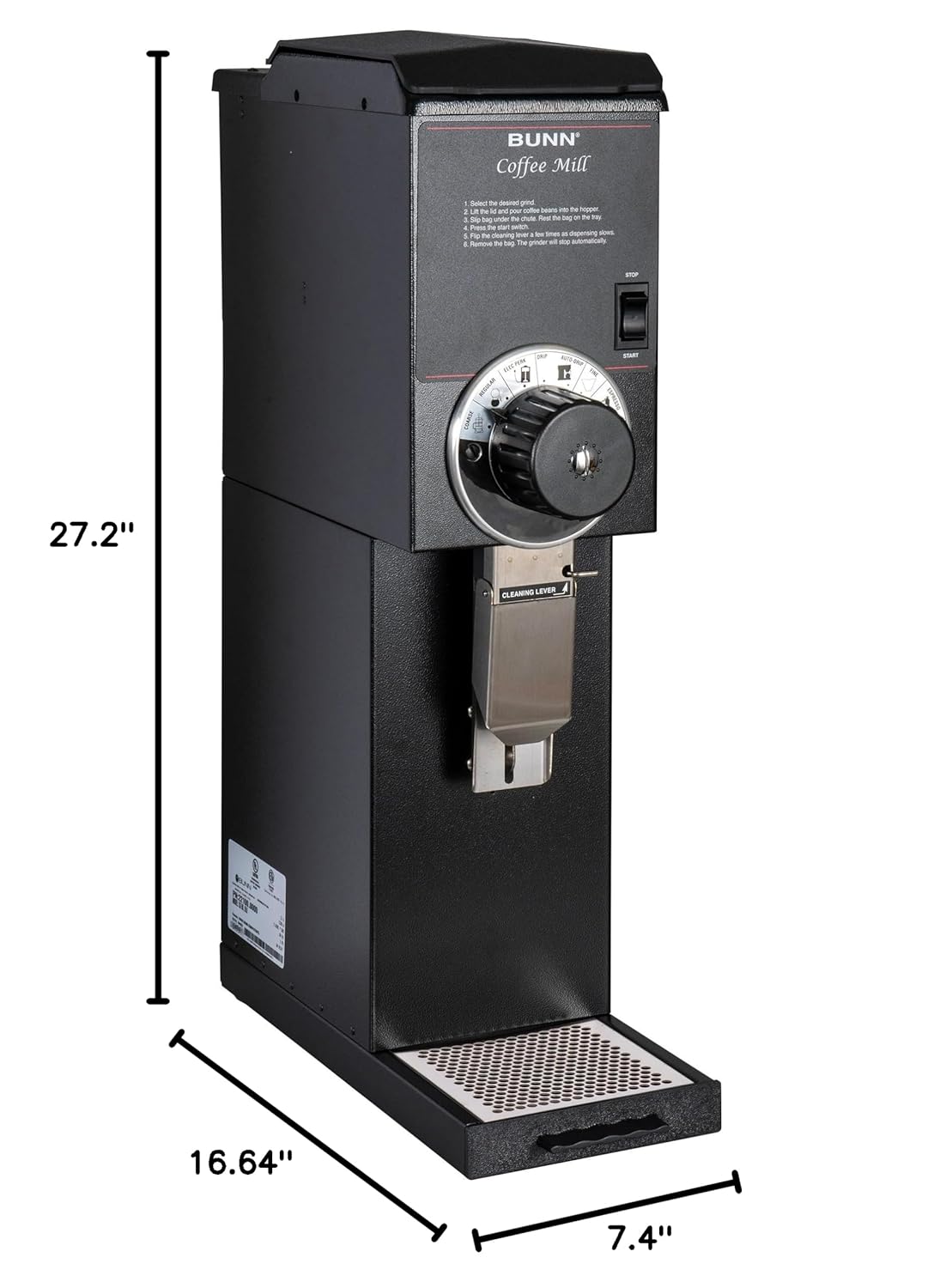 Bunn G3 HD Black Bulk Coffee Grinder lb Capacity Chile Ubuy