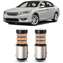 Amber Yellow 1157 2357 2057 7528 LED Bulbs with Projector Front Turn Signal Blinker Lights Compatible with 2003-2012 Honda Accord & 2013-2015 Honda Accord Sedan, Pack of 2