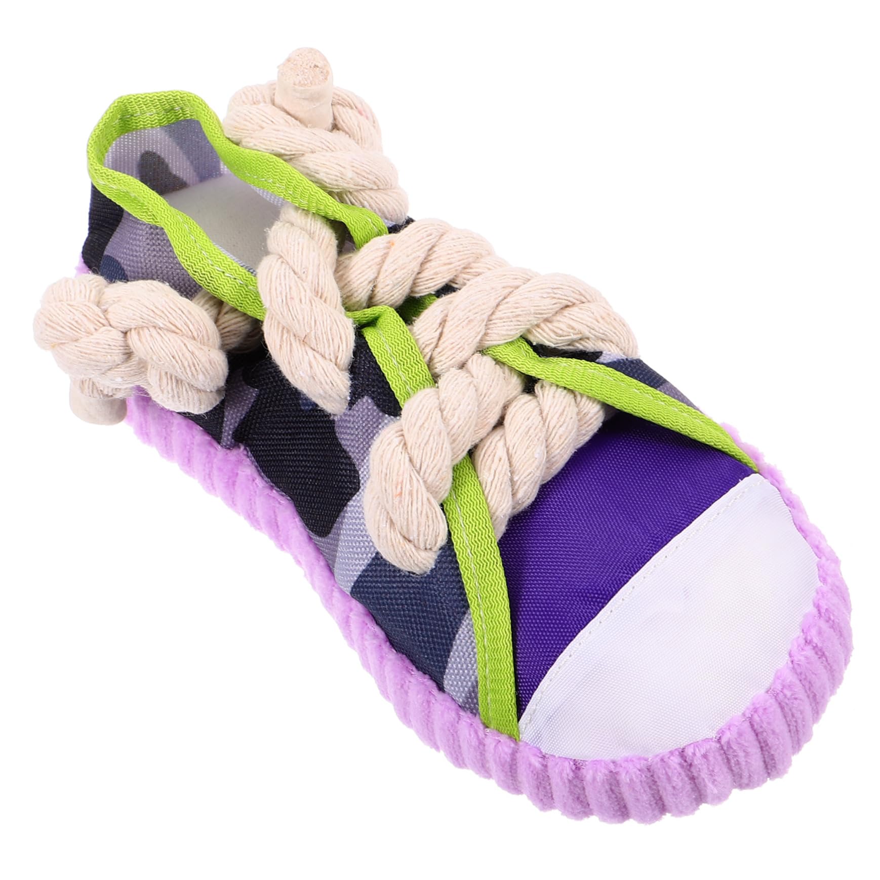 KOMBIUDA Juguete para Perros Pequeños Zapato Sonido Cuerda de Algodón Resistente Tamaño Pequeño Juego Interactivo para Morder Entrenamiento Mascotas