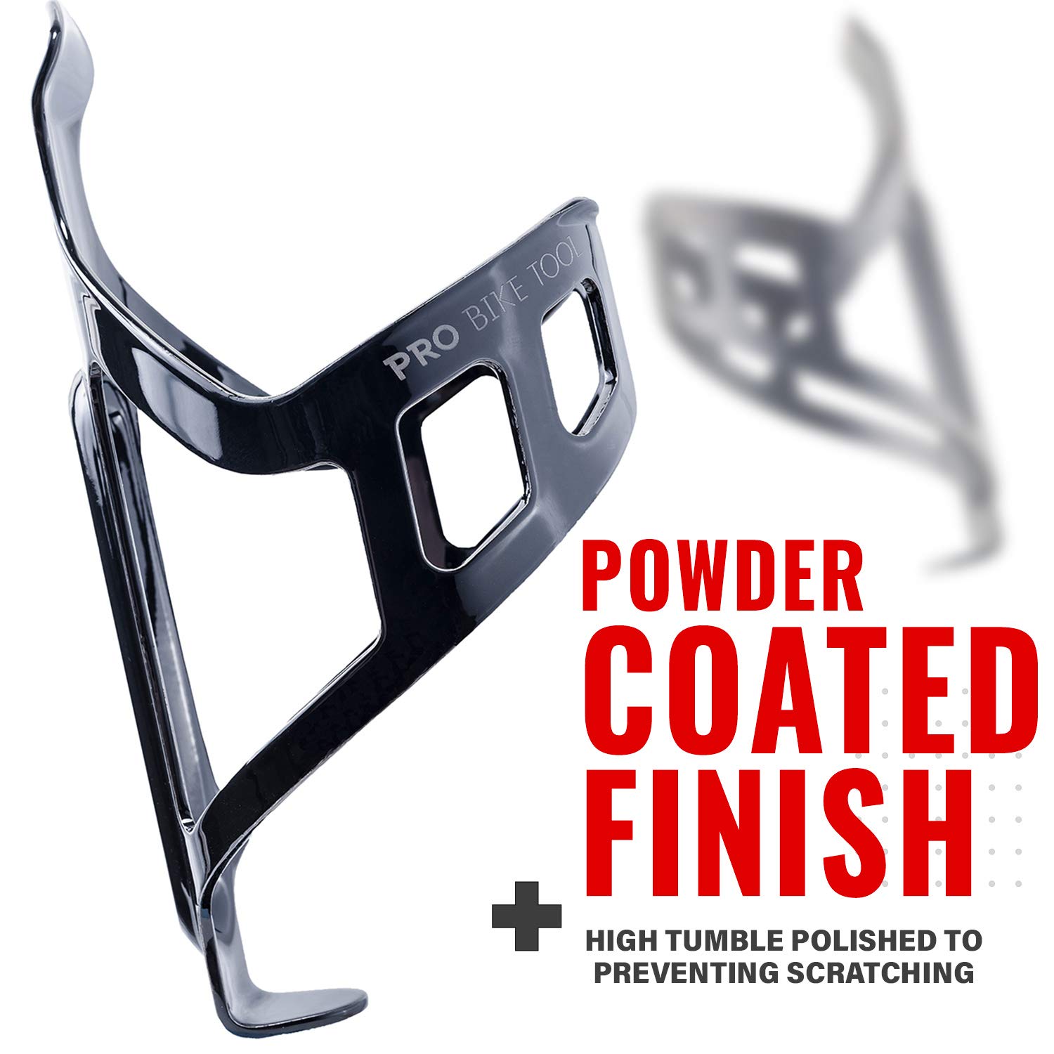 PRO BIKE TOOL Bike Water Bottle Holder Black or White Gloss or Matte