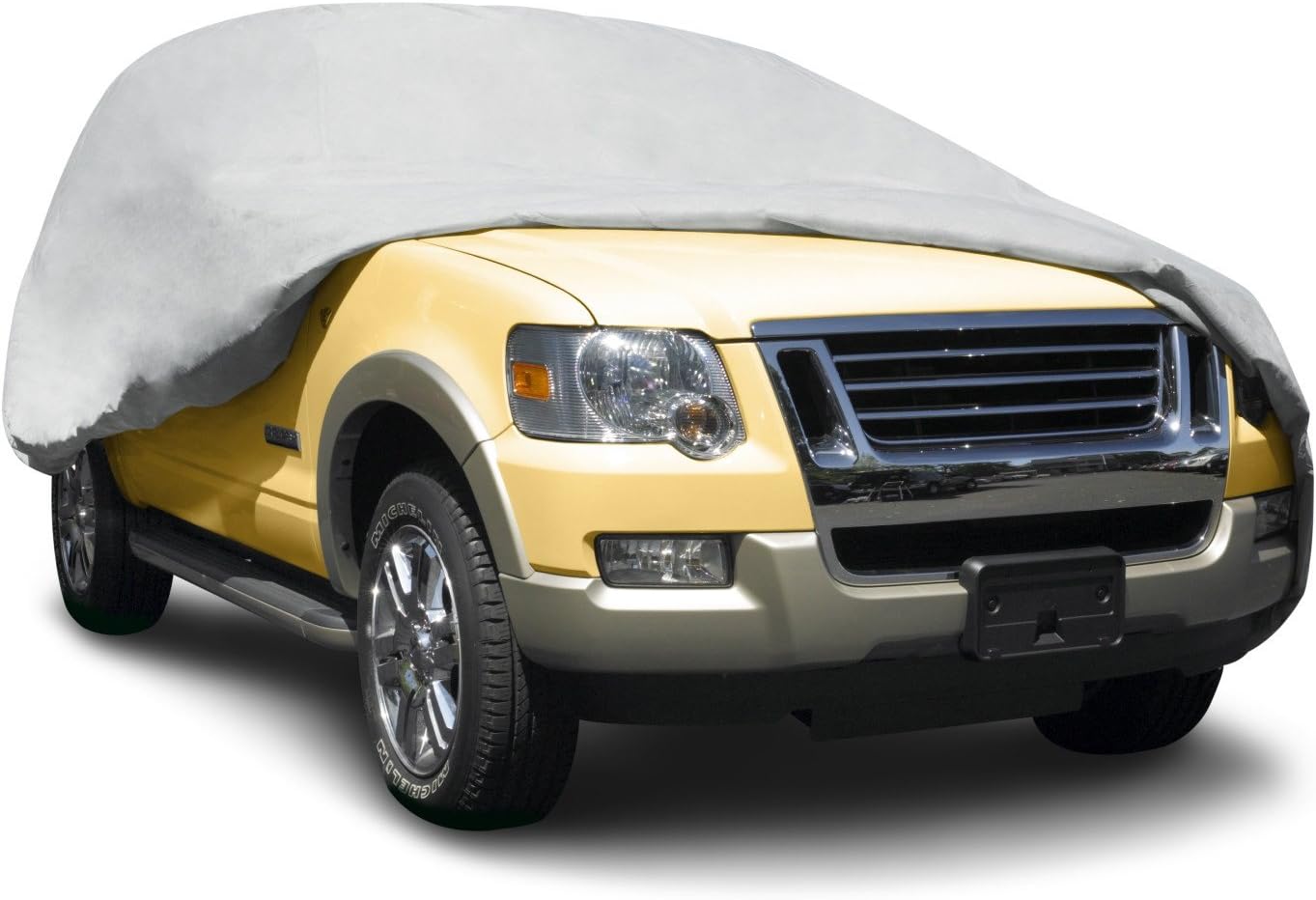 Budge Protector V SUV Cover, Premium 5-Layer Waterproof All Weather Dust Proof Protection with Soft Inner Lining, Fits SUVs up to 186 Inches, Gray, Size 1