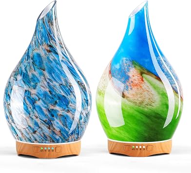 Porseme 1 * 280ml Blue Aladdin Vase + 1 * 280ml Blue Grass Aladdin Vase