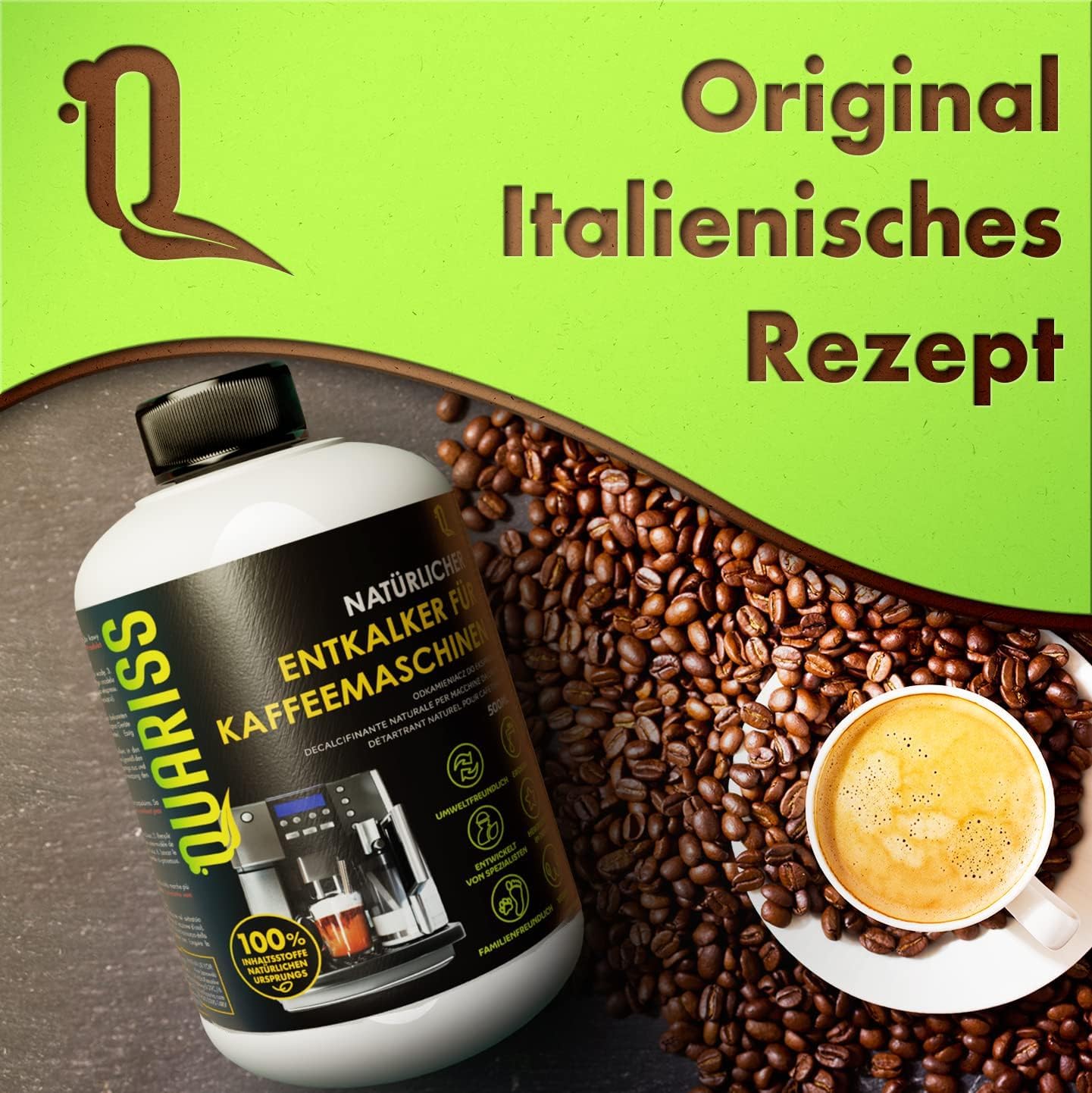 100% Natürlich Entkalker Kaffeevollautomat - Kaffeemaschinen Entkalker, Kaffeemaschine & Kaffeevollautomaten, Kompatibel Mit Allen Herstellern, Reiniger Kaffeevollautomat, Kalklöser, 6x500ml