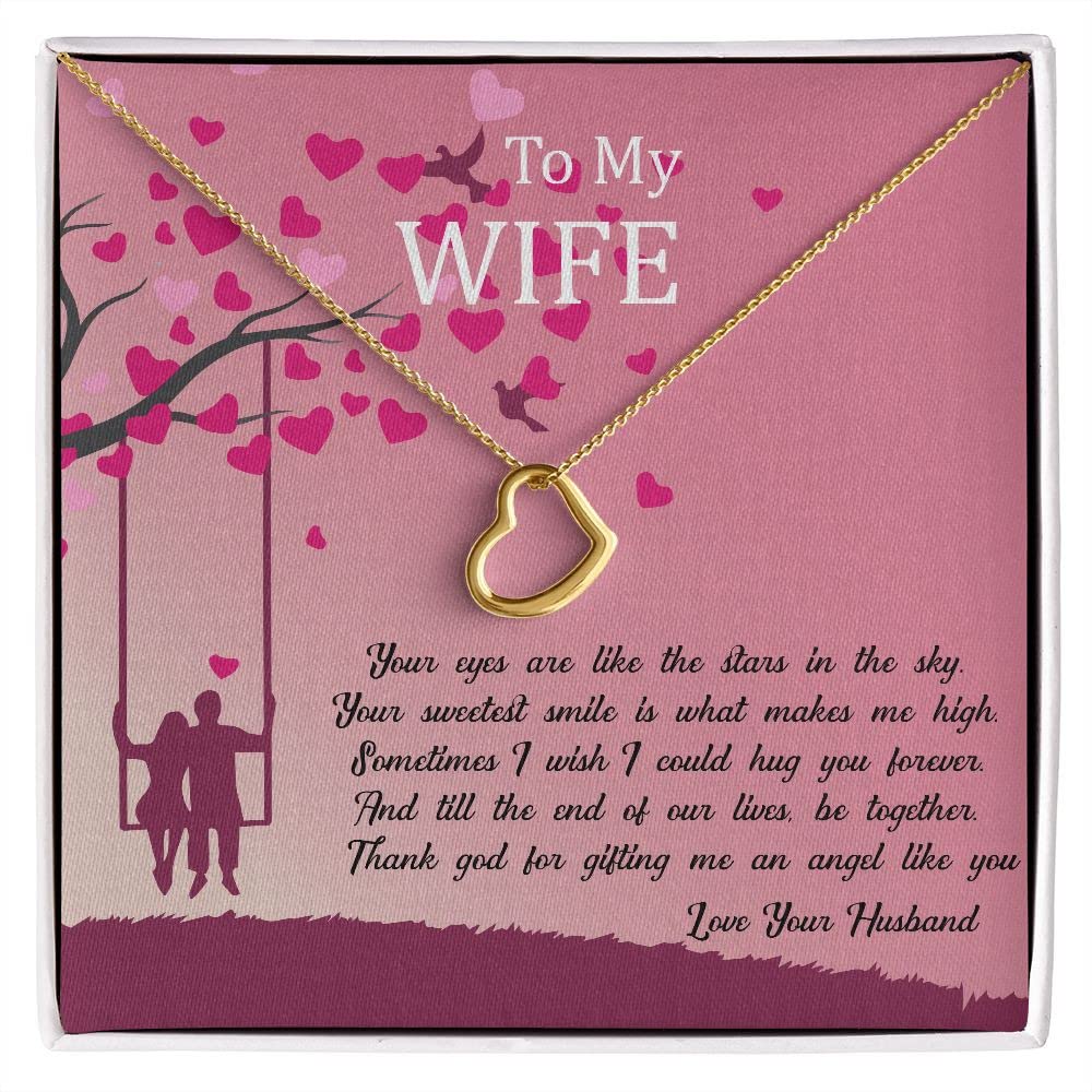 FABUNORA 925 Sterling Silver Chain Pendant & Heart Necklace Best Gift For Wife After Marriage, Pendant Set For Women With Message Card Mahogany Style Luxury Box (B0BS6N3M1J) Amazon Price History, Amazon Price Tracker