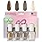 Eternal Pink Nail Polish Set for Women (SO PINK) - Pastel Pink Nail Polish Set for Girls - Long Lasting & Quick Dry Natural Nail Polish Kit for Home DIY Mani Pedi - Made in USA, 13.5mL (Set of 5)