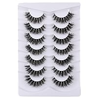 Vista 11 de Pestañas postizas de ojo de gato, pestañas de imitación de visón, aspecto natural, pestañas 8D esponjosas que parecen extensiones Postizas, pestañas