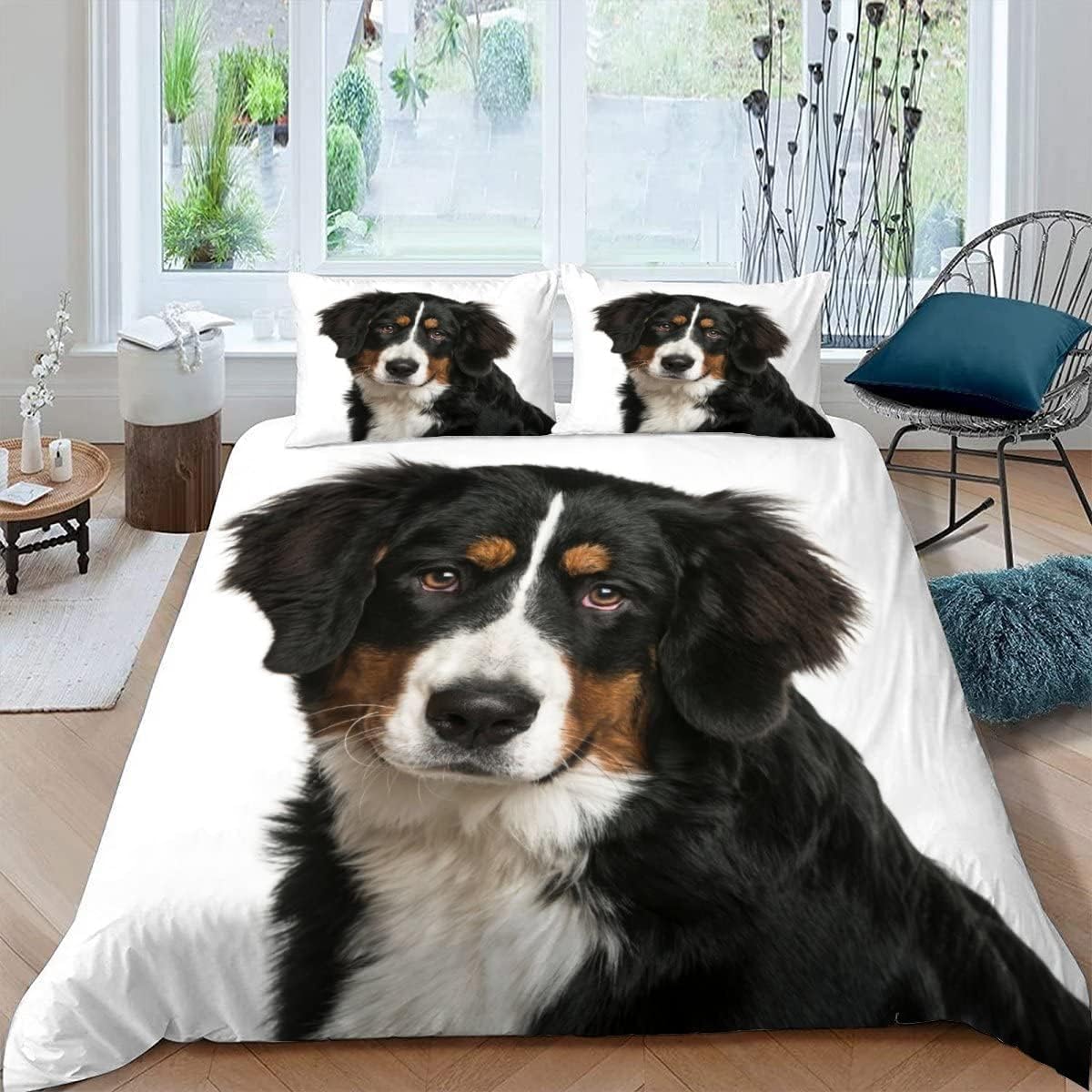 Housse de couette 200x200 motif chien 3D le cadeau idéal pour enfants