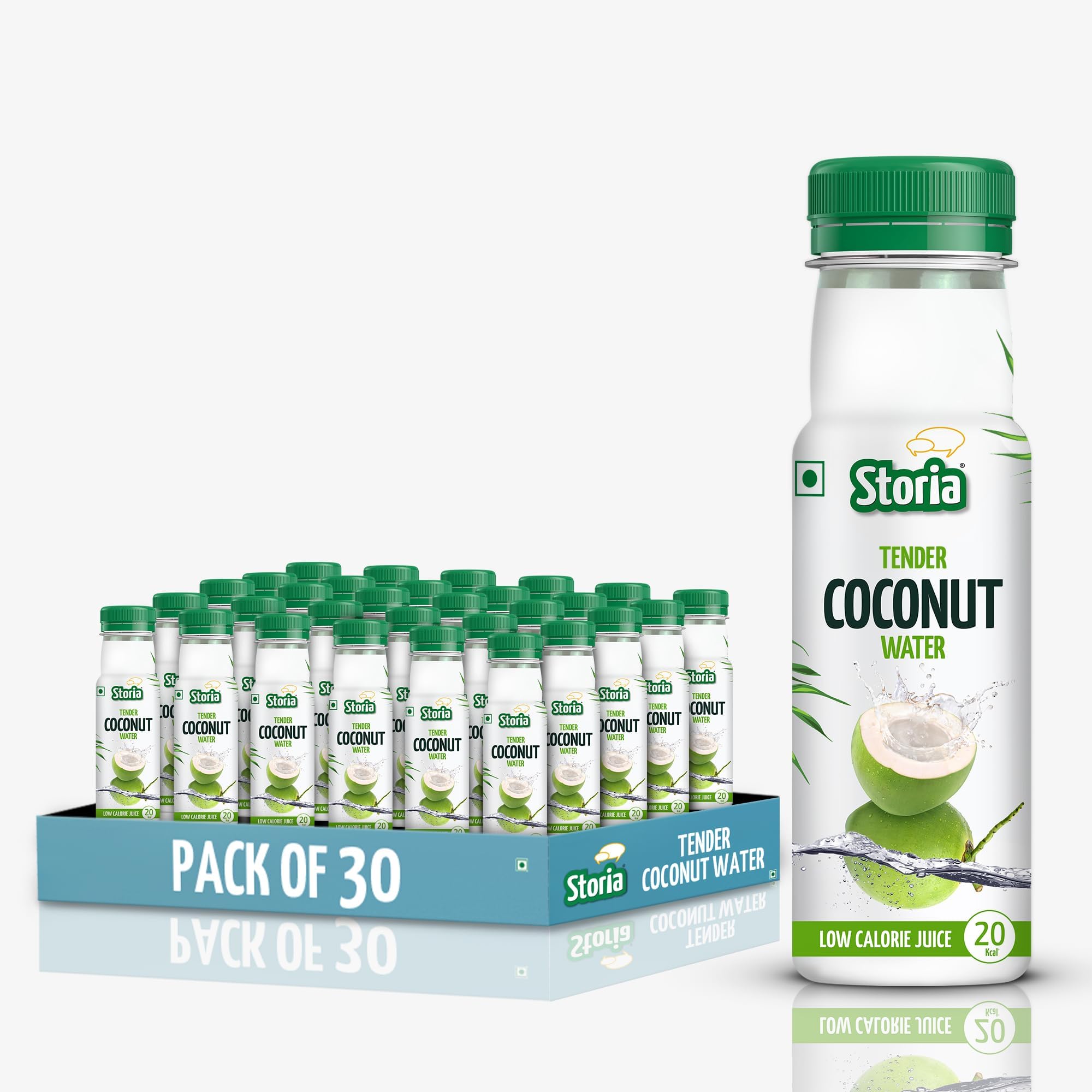 Storia Tender Coconut Water, No Added Sugar, No Added Flavours - 200ml PET (Pack of 30)
