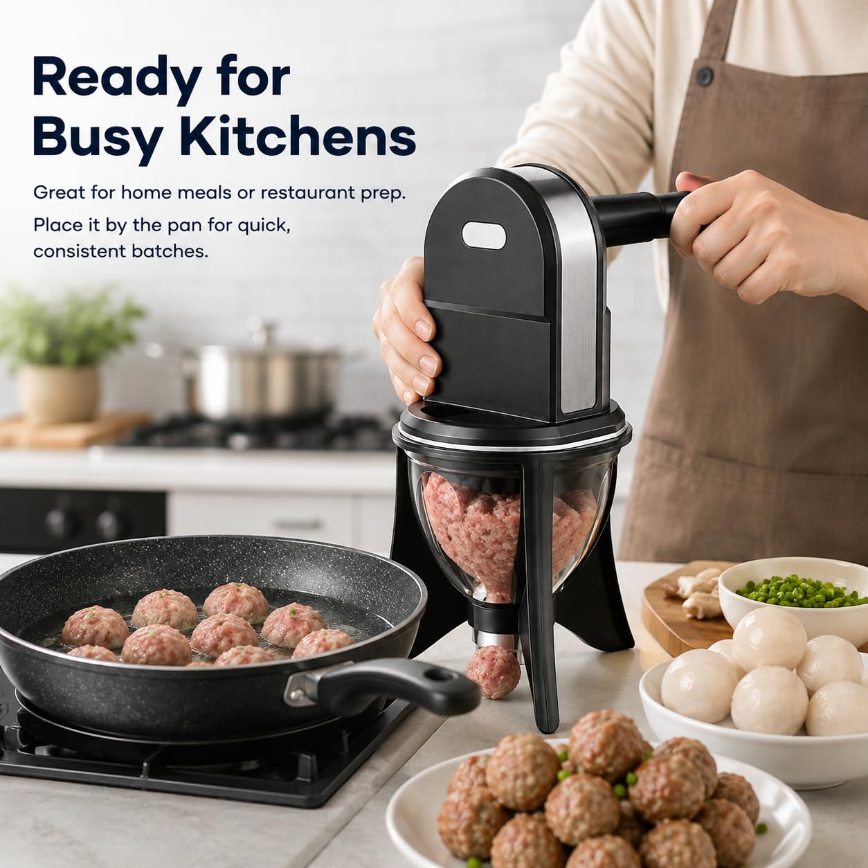 Macchina Automatica per Gnocchi Dolci, 80 W, Forma 3 porzioni alla Volta