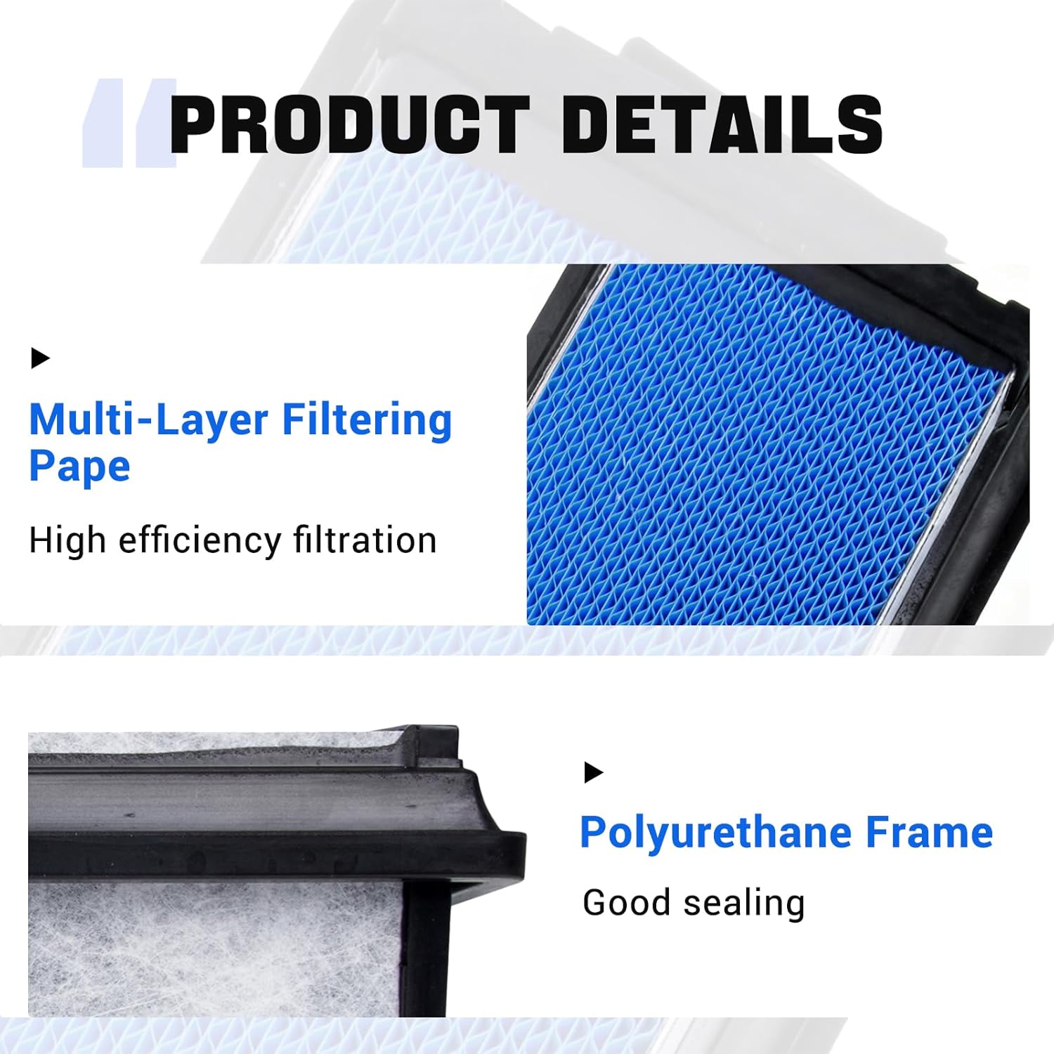 03-42776-010 Engine Air Filter Compatible With Freightliner Cascadia 2018-2023 Replaces 03-42776-010 0342776010, TR504-EF, 91559, 997879