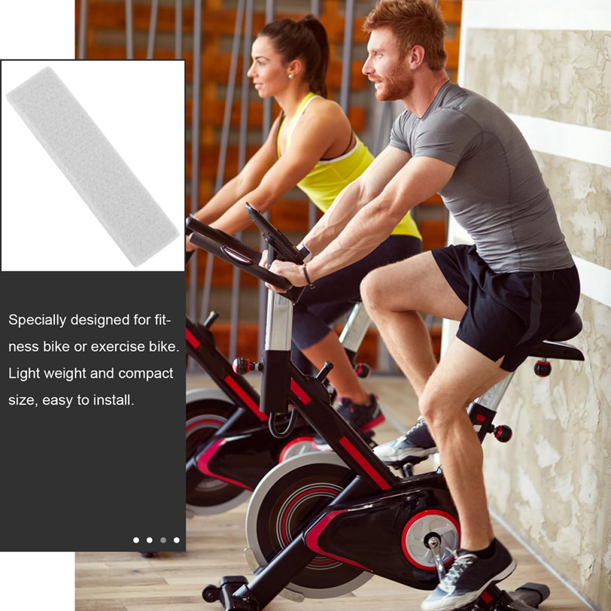 6 Stück Filzbremsbeläge für Fitnessbikes mit Rutschfester Funktion und Geräuschreduzierender Wirkung für Indoor Cycling und Sportgeräte