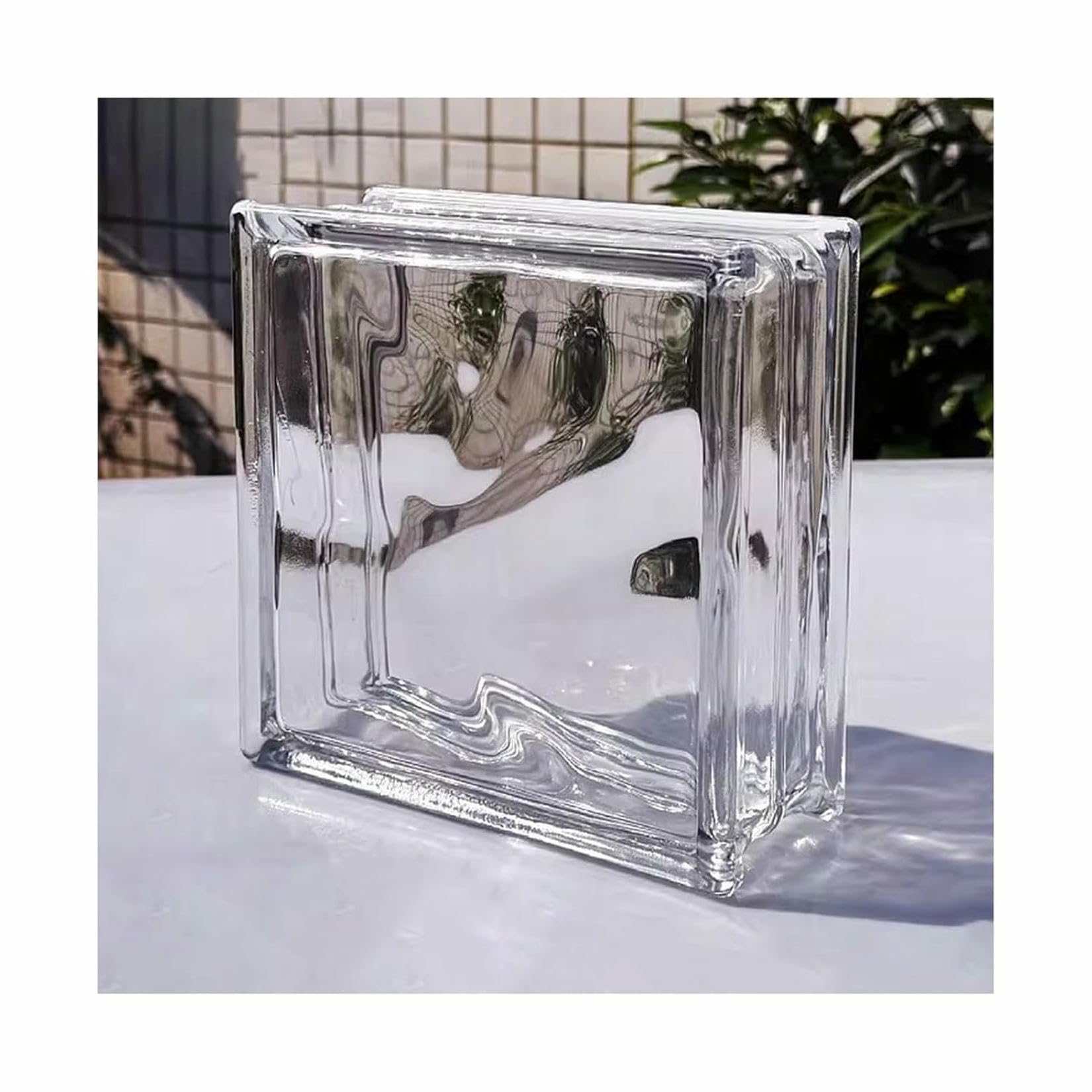 Brique de verre transparent haute transparence pour aménagement d'hôtels et de magasins