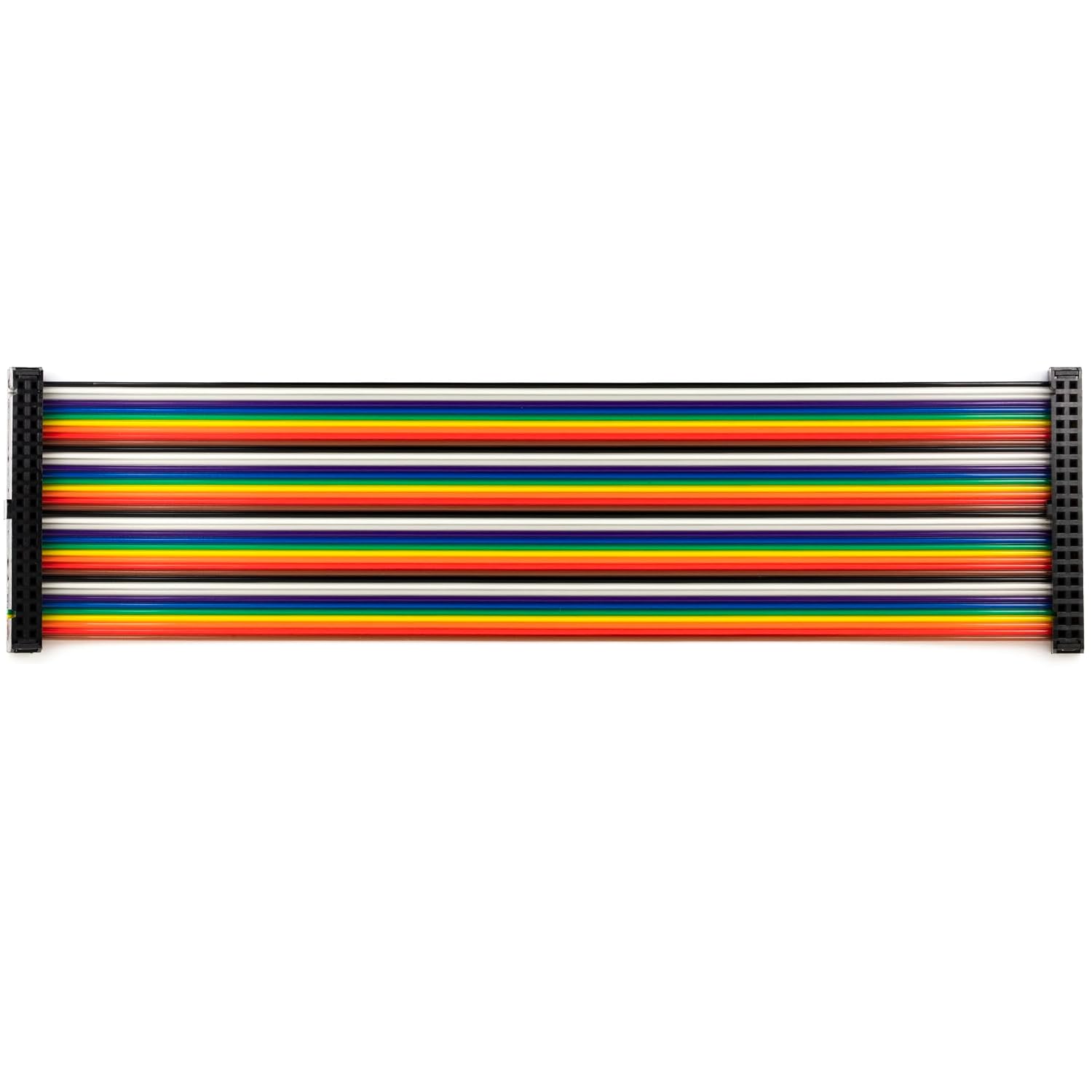 2pcs GPIO Rainbow Ribbon Cable 40p to 40p 8" for Raspberry Pi 4/3 / Zero / 2