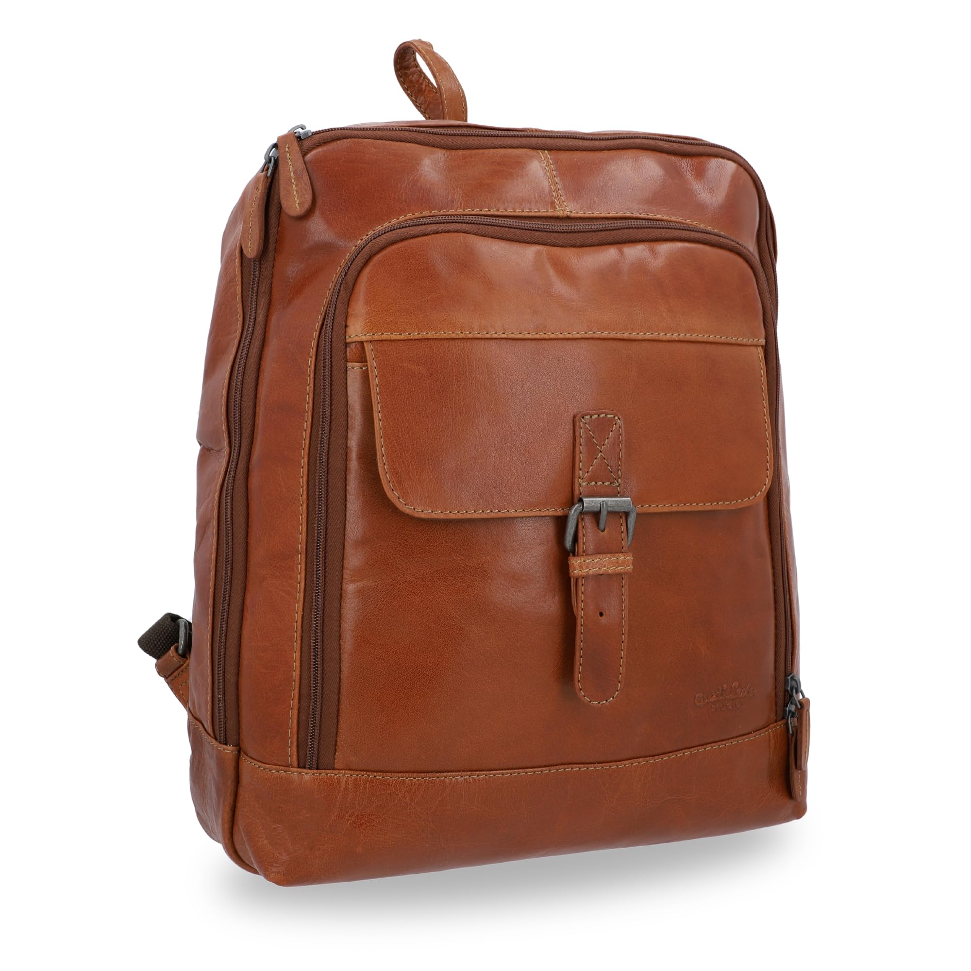Gusti Leder „Niki“ Rucksack – Echtleder Laptoprucksack Vintage