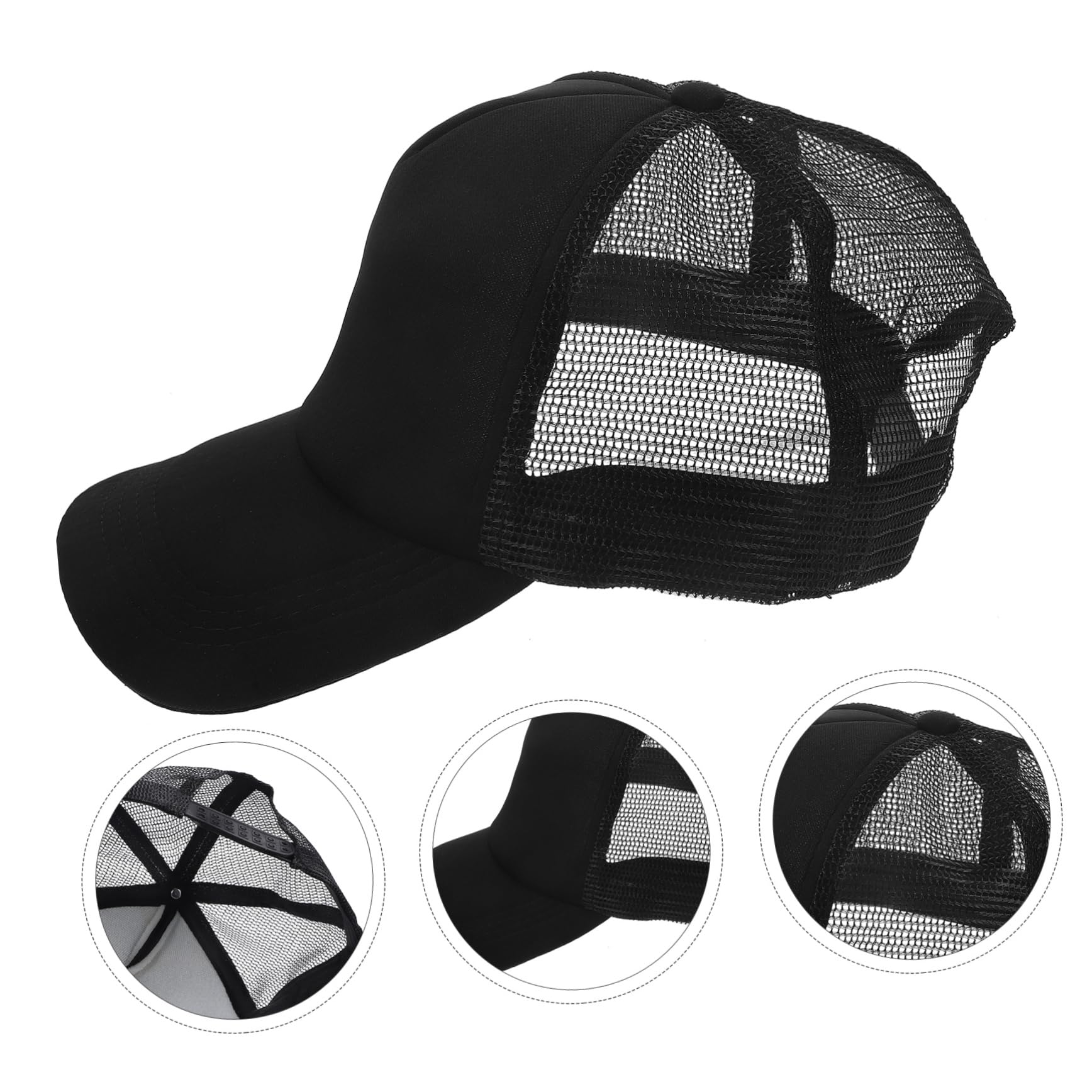 BESPORTBLE Casquette de Baseball Vierge en Filet, Lot de 10, Polyester