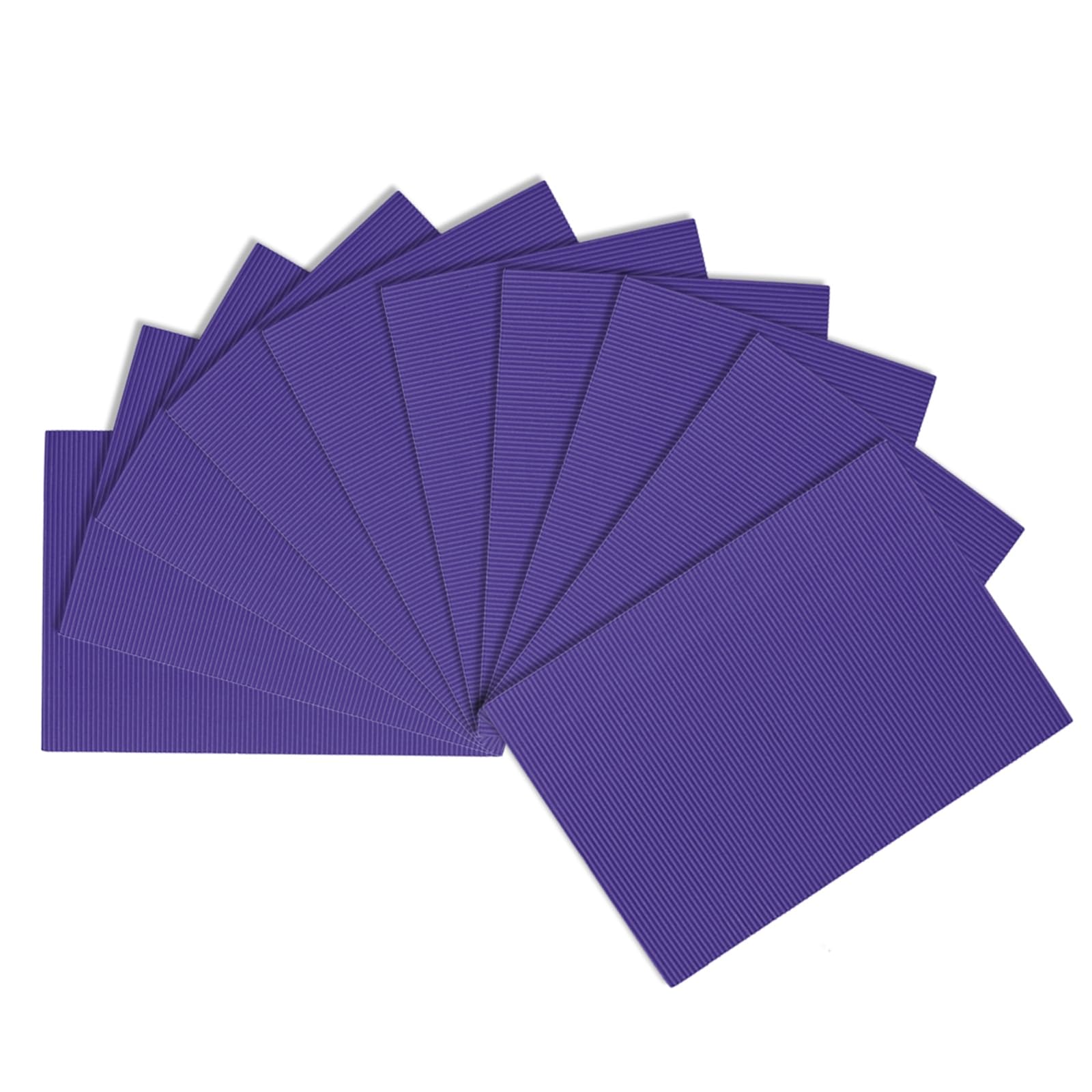 uxcell 10pcs Corrugated Cardboard Paper Sheets,Dark Purple,11.69-inch x 8.27-inch,for Craft and DIY Projects