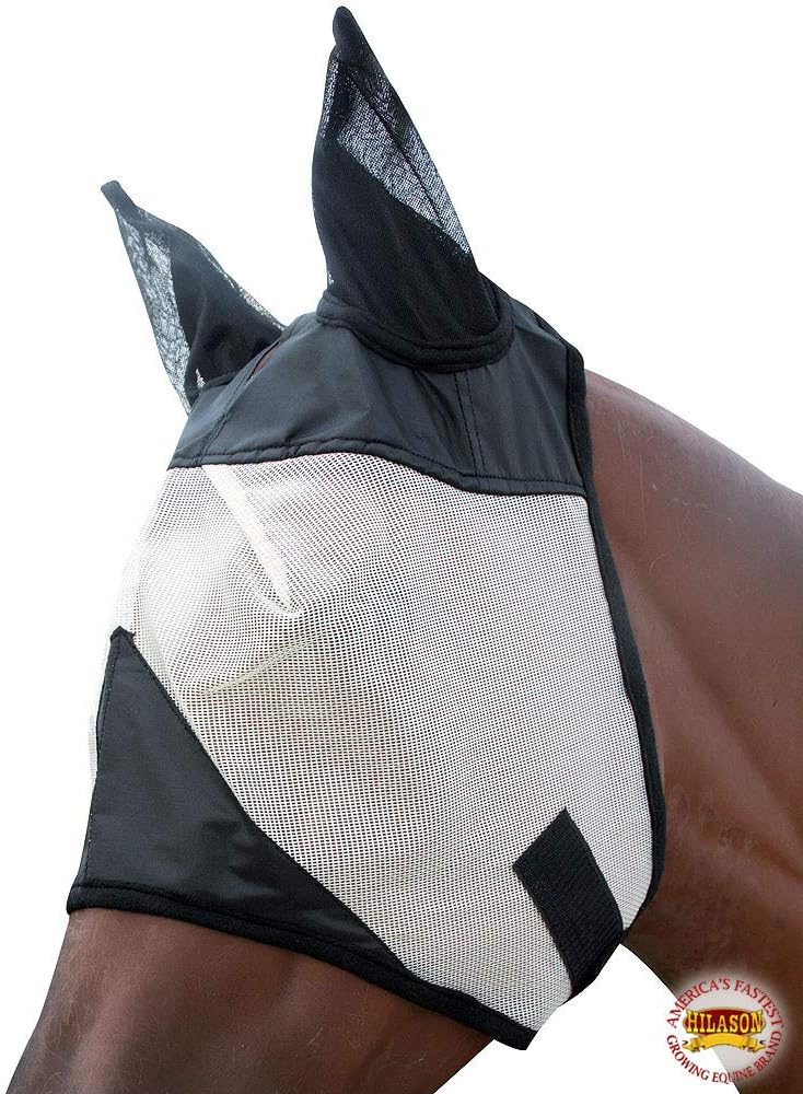 HILASON Western UV Protection Insects Bug Mosquito Spring Summer Fly Mask Medium