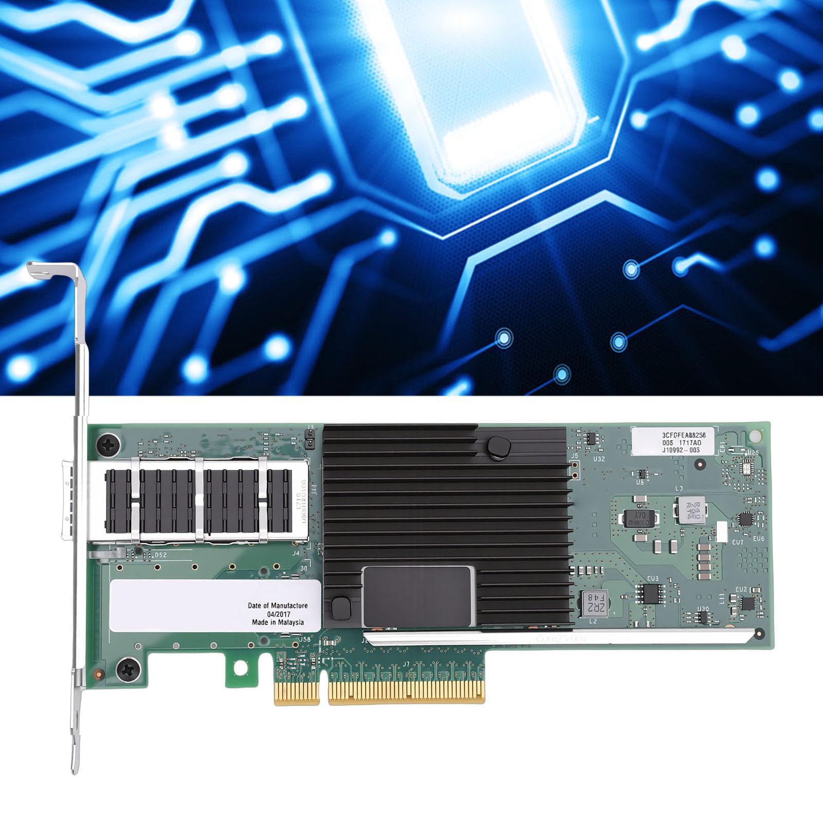 GOWENIC Adattatore di Rete PCIe, velocità Dati, Migliora la stabilità del Server, Supporto Tecnico, per L'aggiornamento dei Server Nelle Piccole e Medie Imprese