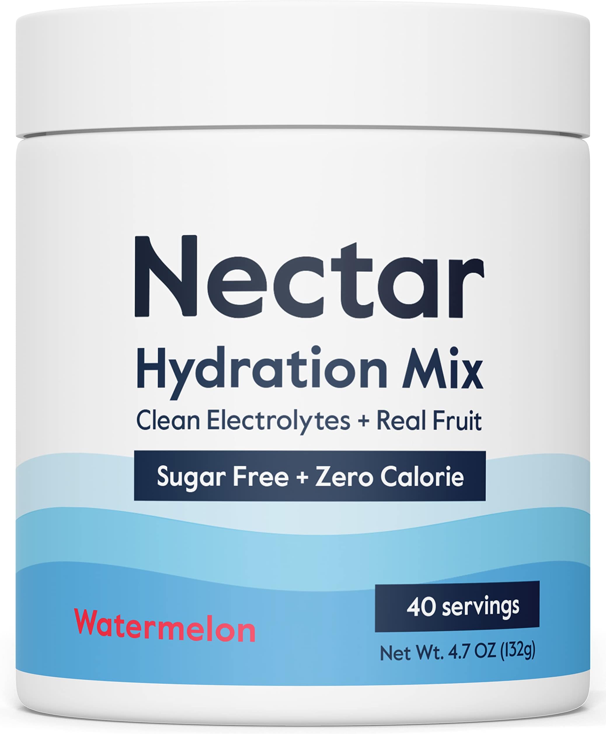 Sugar Free Electrolytes Powder - Organic Fruit No Sugar or Calories - Hydration Powder for Dehydration Relief and Rapid Rehydration - Keto and Paleo (Watermelon 40 Serving Tub)