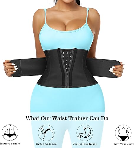 Miniatura 3 de Entrenador de Cintura de Torso Corto para Mujer, Baja la Grasa del Vientre, Fajas Colombianas de Entrenamiento, Corsé Moldeador de Cintura