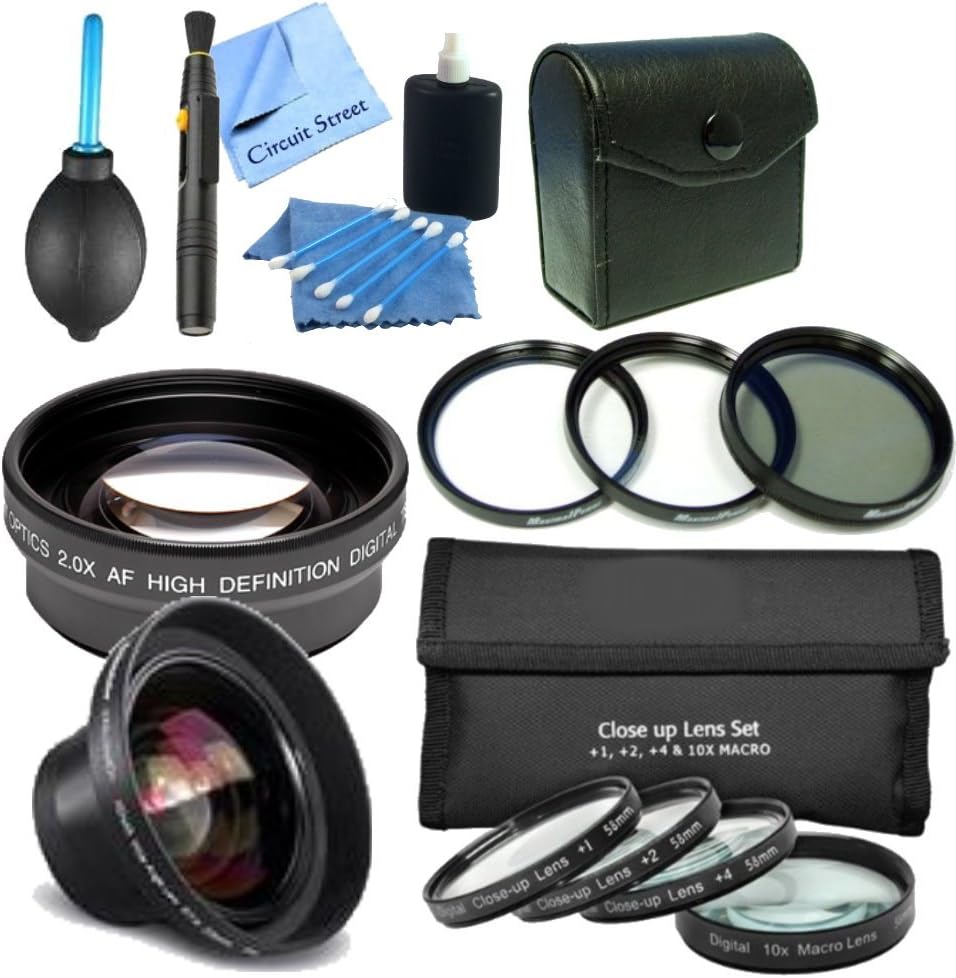 Complete 67mm Lens Kit For The Canon Rebel T2i (EOS 550D