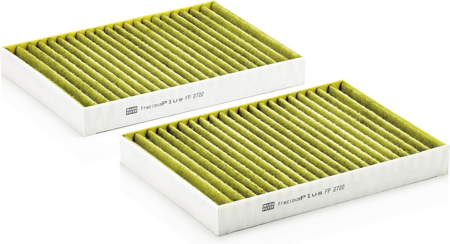 MANN-FILTER, FP 2722-2 Innenraumfilter, Premium-biofunktional | Für PKW, Staub- und Pollenfiltration, Reduzierung von Gerüchen und Gasen, Echte OE-Technologie