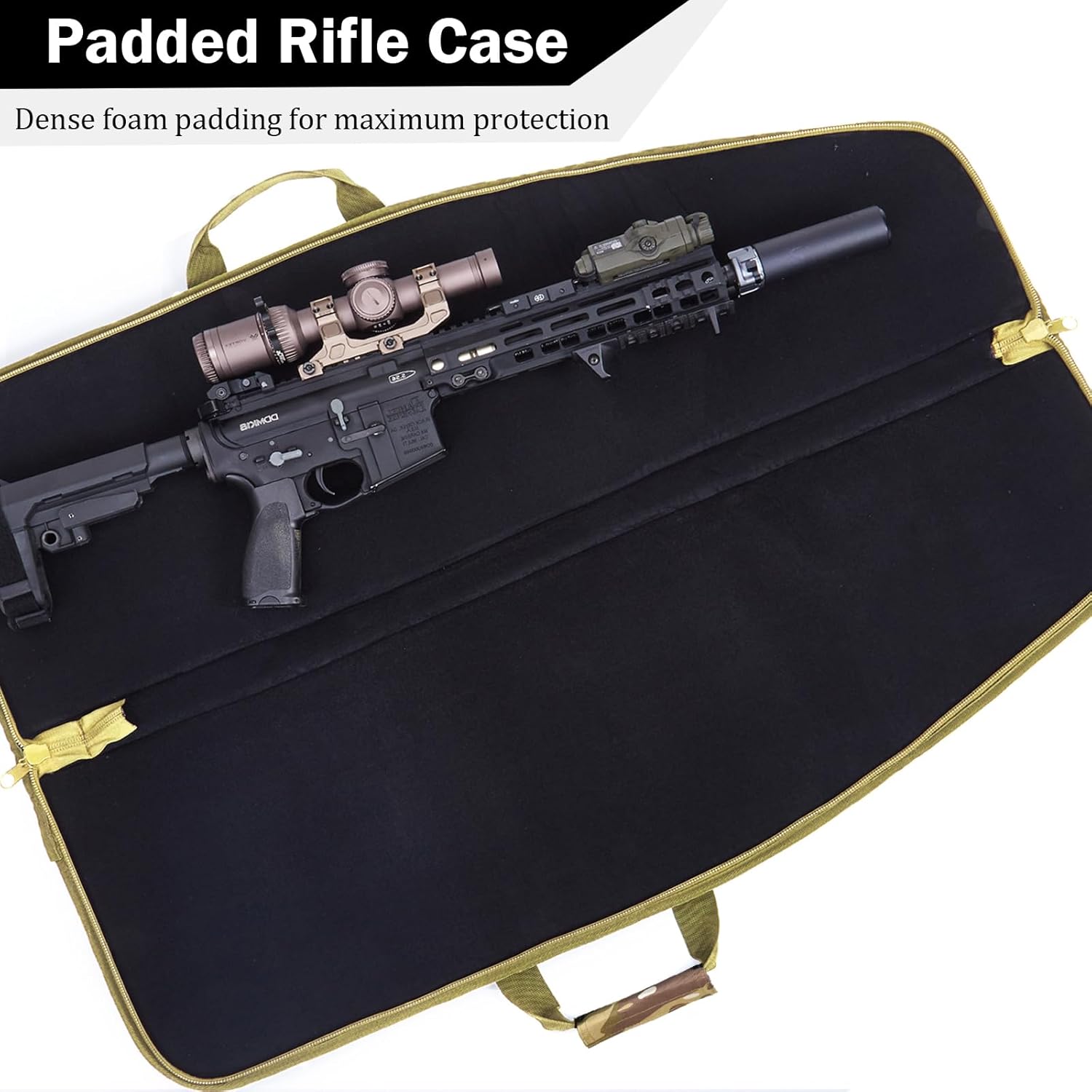 Soft Rifle Case Lightweight Tactical Gun Bag for Scoped Rifles with Accessory Pockets Adjustable Shoulder Strap Available Length in 38 42 Inch - Image 2