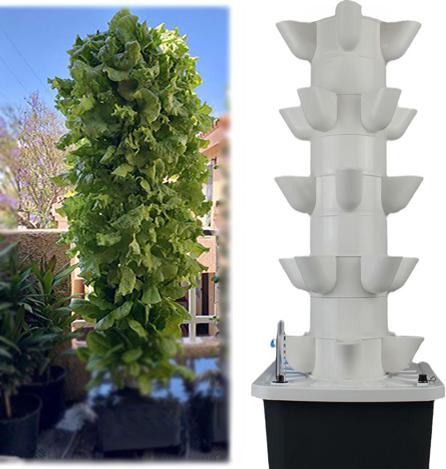 Hydroponics Growing System Kit Tower,Best Large Herb Garden Lettuce Tomato Vegetable Herb Outdoor Indoor Hydroponics Growing System