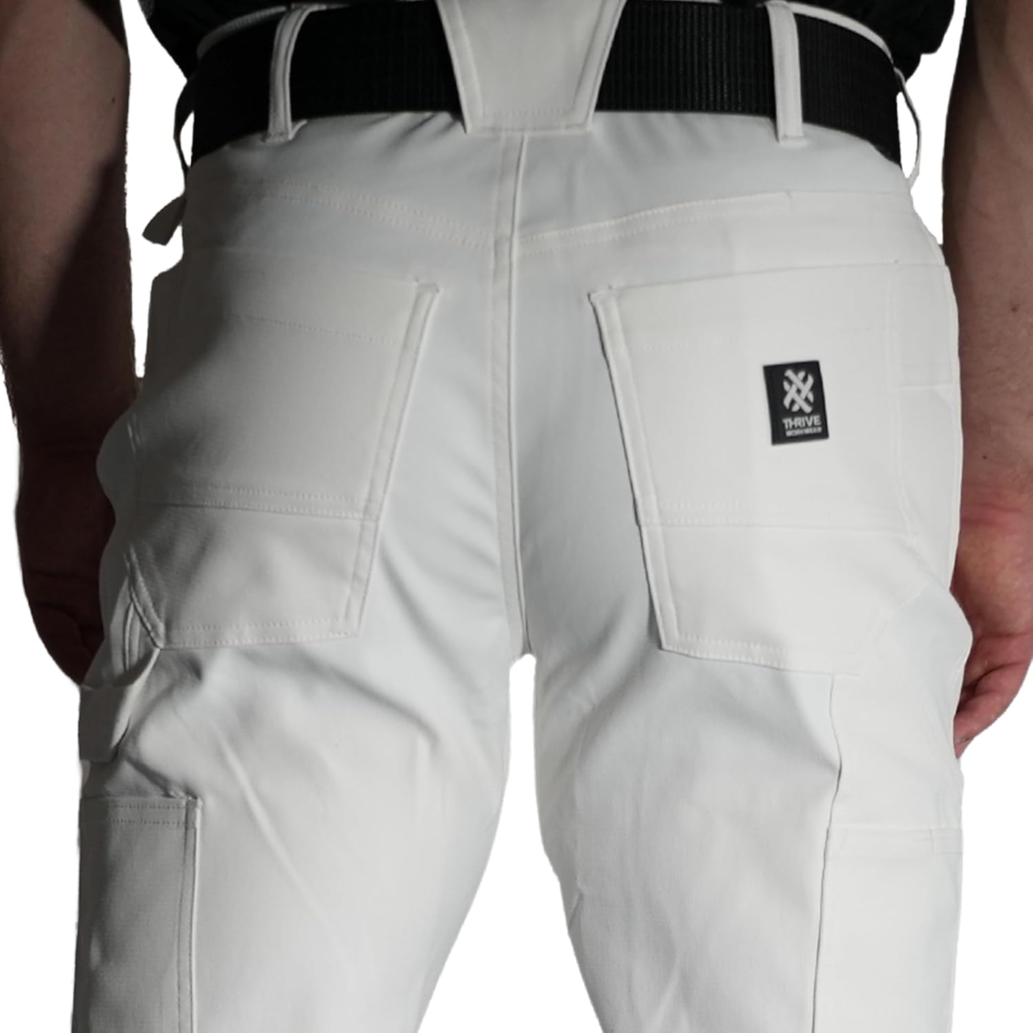 Premium CORE Series Standard Painter's Pants, Ghost White, ActionFlex DX Stretch - Image 4