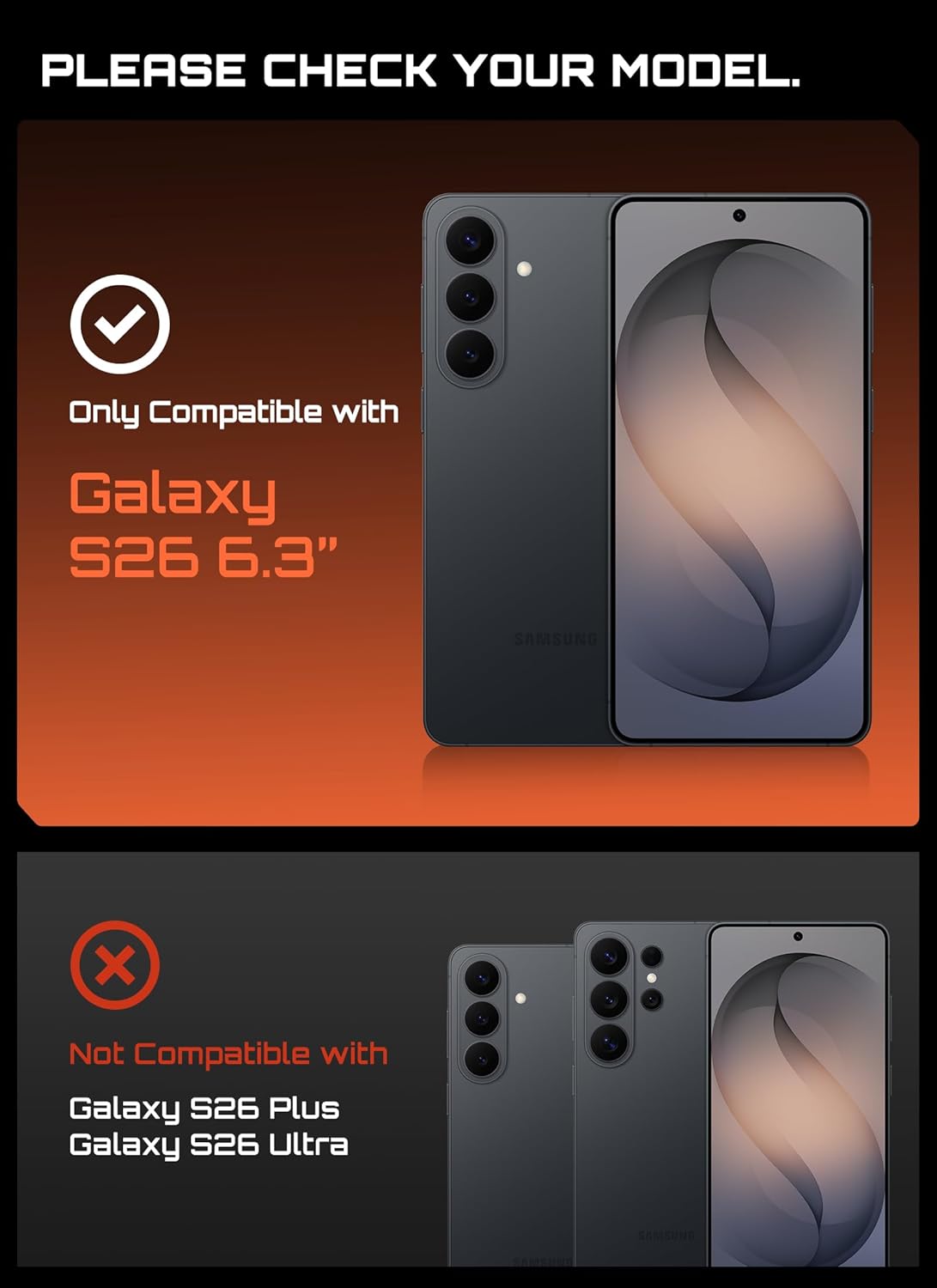 SUPCASE for Samsung Galaxy S26 Case with Stand (UB Pro Mag), [2 Front Frames] [Compatible with MagSafe] [Built-in Screen Protector & Belt-Clip] Protective Phone Case for Galaxy S26 6.3 Inch, Black