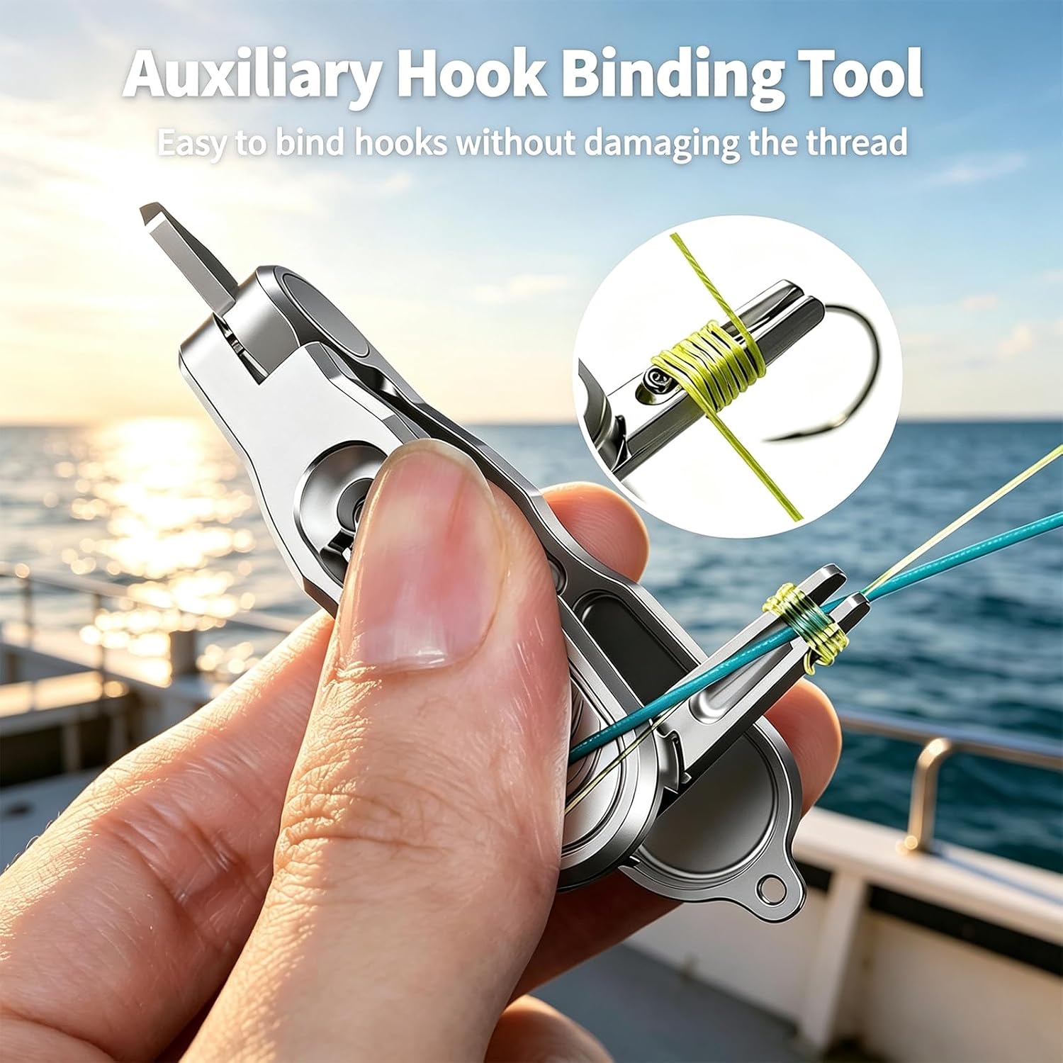 Mini Fishing Line Cutter, Hook Remover, with Retractors and Knot Tying Tool image 5