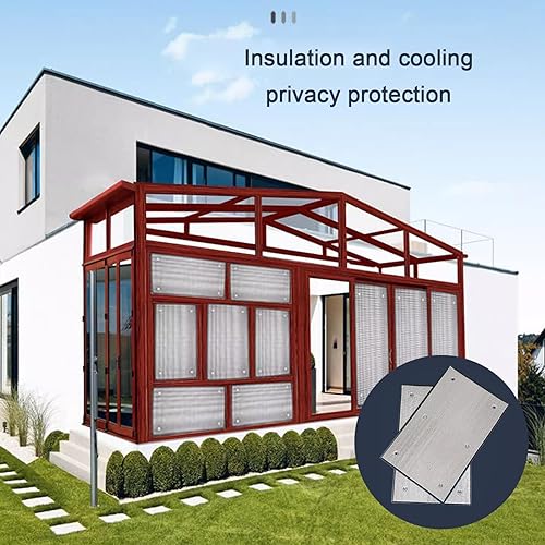 Miniatura 2 de Película reflectante de doble lámina de aluminio con aislamiento térmico para ventanas, aislamiento acústico para ventanas de vidrio, control de