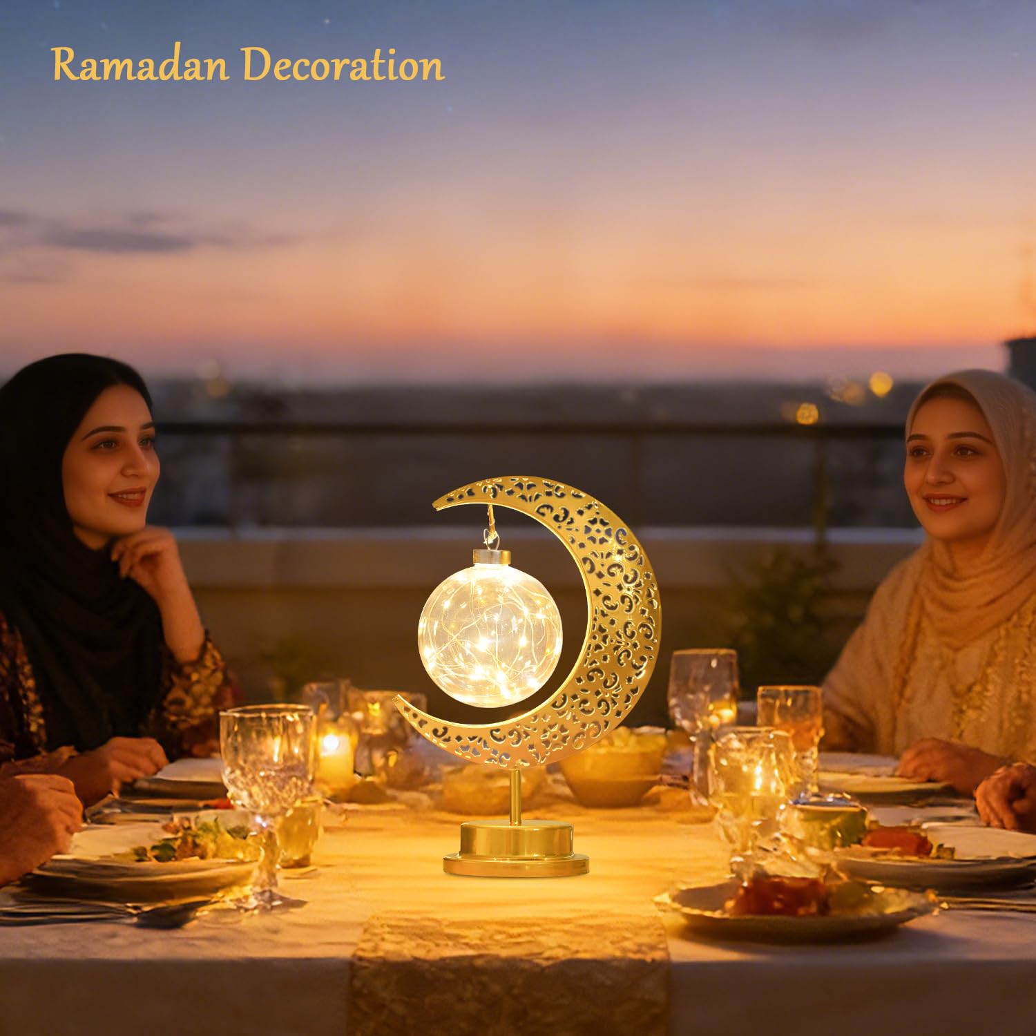 Moon Lamp, Ramadan Decorations for Home, Eid Mubarak Decorations, Ramadan Lights Decorations, Enchanted Lunar Lamp, Ramadan Home Table Decor, Galaxy Light, Moon Night Light, Battery Operated Lamp