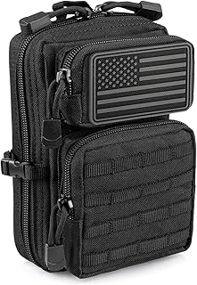 Tactical Molle Utility Pouch, EDC Tool Pouch Tactical Phone Pouches Mini Waist Pouches Medical EDC IFAK Pack Mini Design of 3-Day Backpack