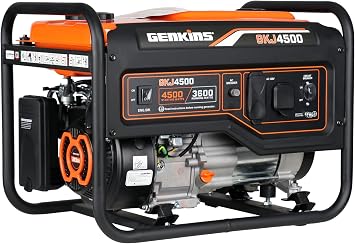 Genkins 4500 Watt Portable Generator 4 Stroke 223 cc Engine Gas Powered Open Frame
