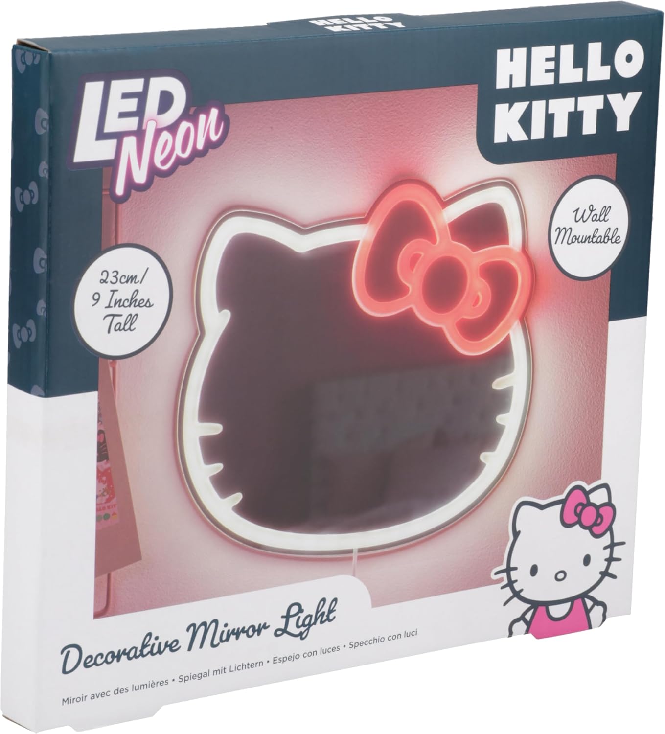 Paladone Hello Kitty Neon Mirror, Multi