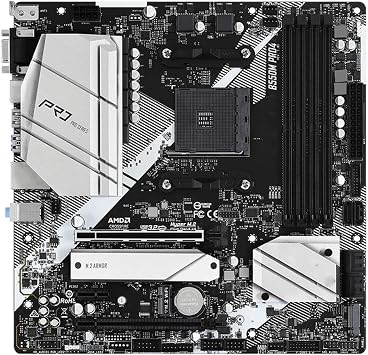 pc Motherboard Fit for ASRock Brand B550M PRO4 Motherboard B550 4xDDR4 HDMI Dual M.2 NVME PCIe 4.0 Support Ryzen 5 5600G R7 5700X3D 5800x3D CPU