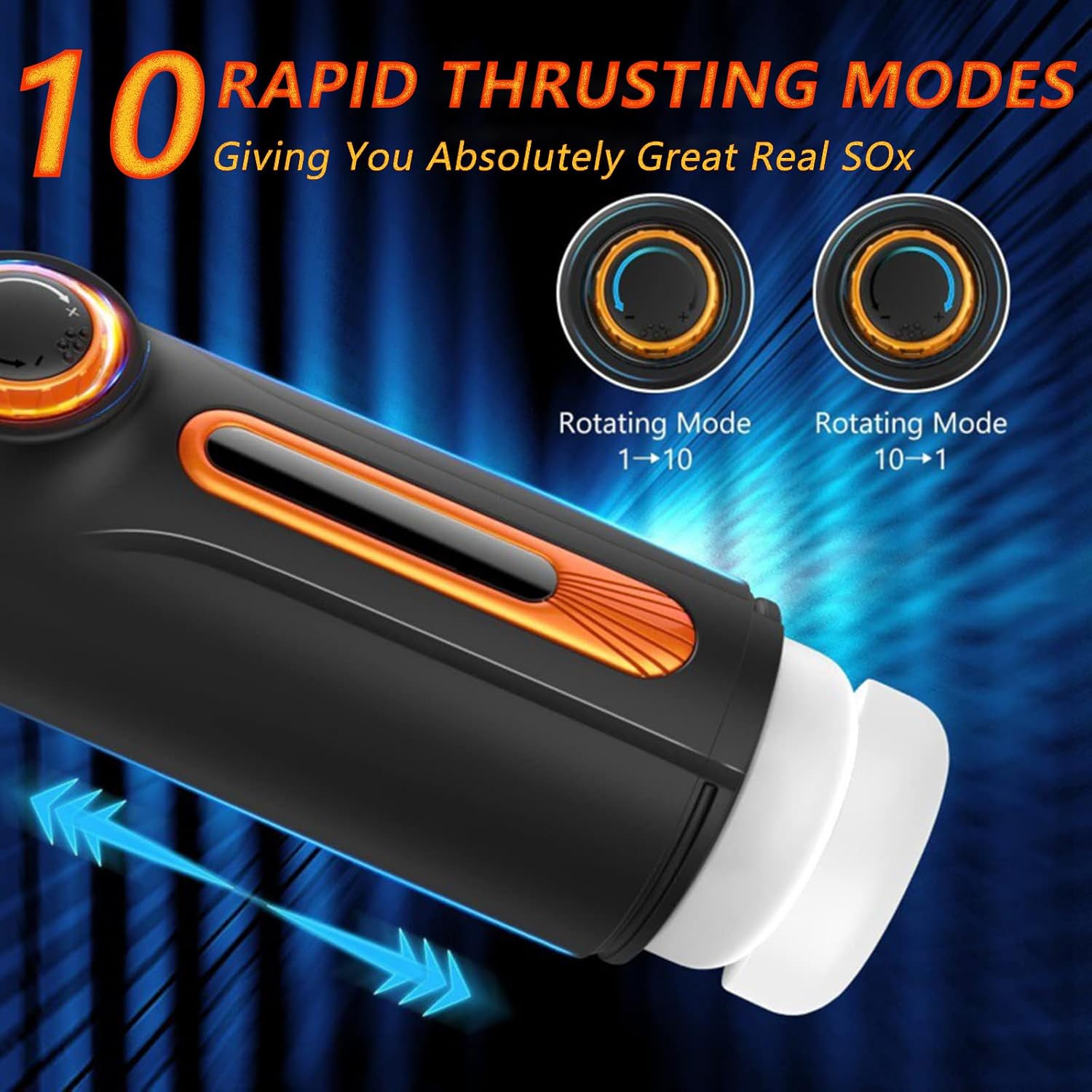 Men's Sex Toys Sex Toy Men Adult Male Toys Adult Sex Toy Penis Pump （3D Realistic Textured）Sex Toy Male Rotating Automatic Sucking Male Masturbators