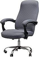 Vista 13 de Melaluxe Funda para silla de oficina con fundas para reposabrazos, funda elástica universal para silla de escritorio, fundas para silla