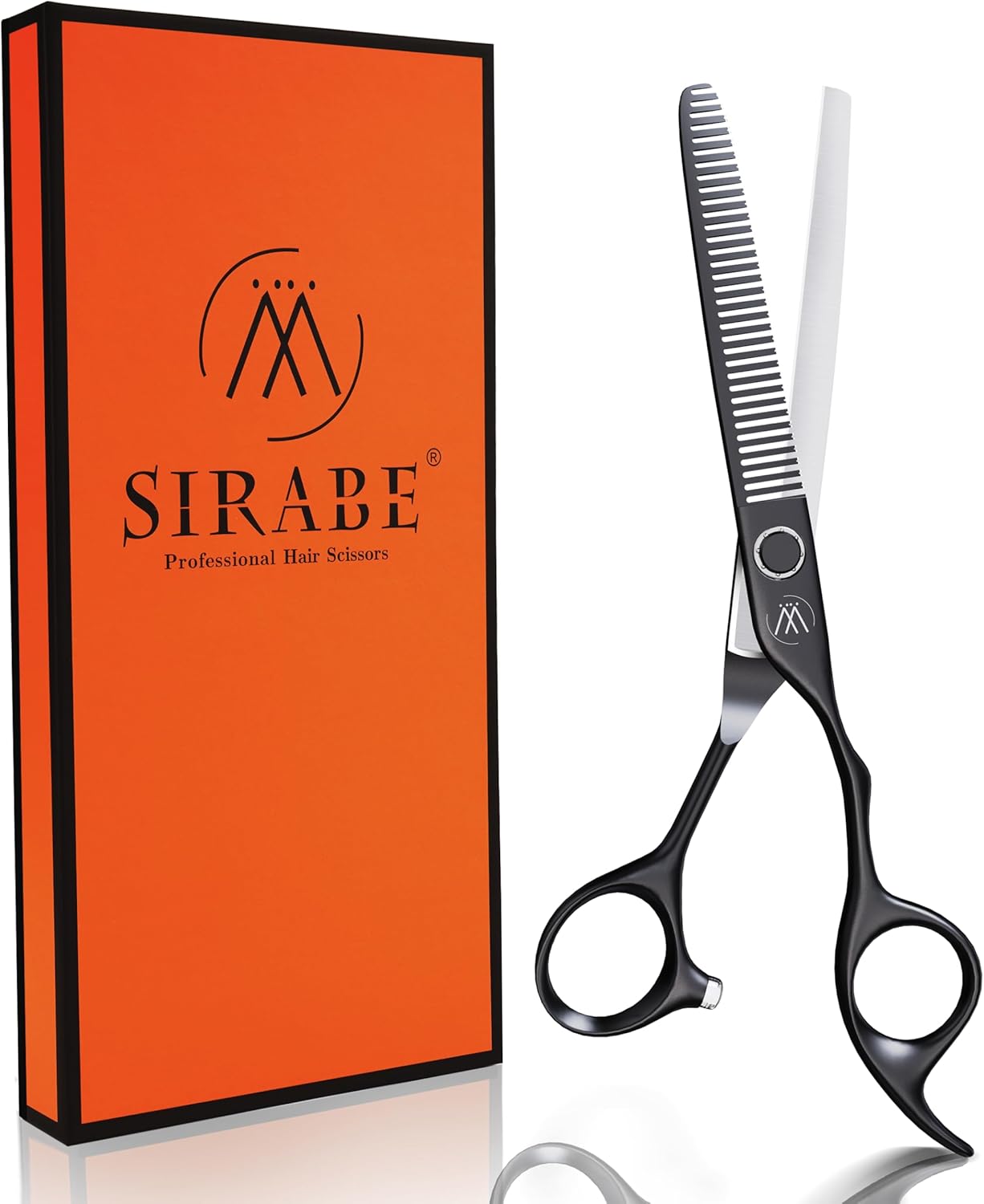 Sirabe HIGH-END Professional Hair Thinning Shears Barber Hair Cutting Texturizing Teeth Scissors with Case, Ultra 440C Sharp Blades for Salon Home Hairdressing