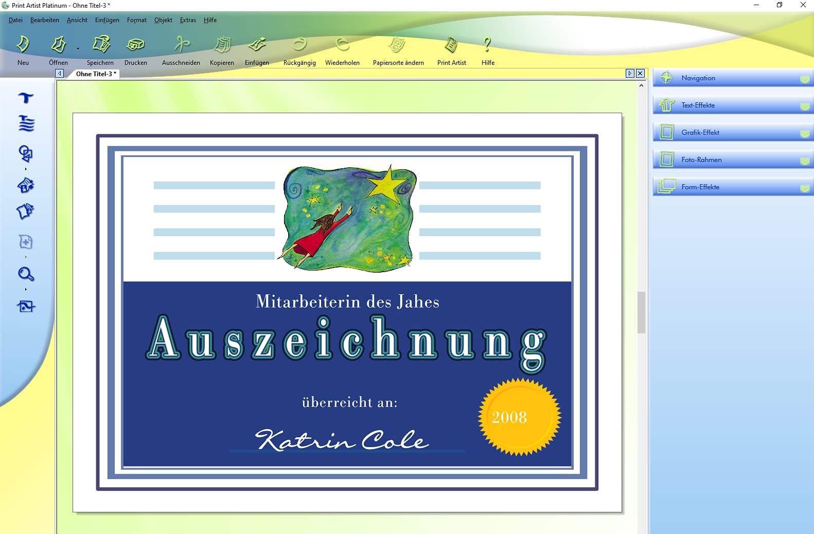 Print Artist 22 Platinum Edition - Grußkarten, Einladung, Glückwunsch, Fotografie, Banner, Flyer, Aufkleber, Briefpapier